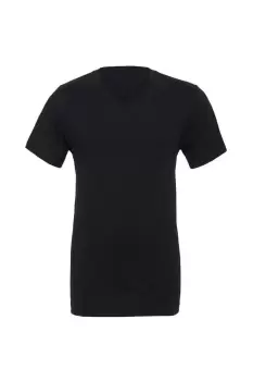 Image of Canvas Jersey Short Sleeve V-Neck T-Shirt