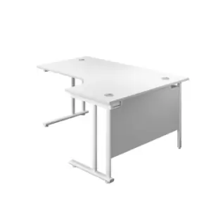 Image of Tc 1800 x 1200 Twin Upright Right Hand Radial Desk White-white