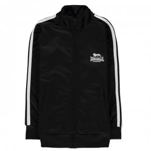 Image of Lonsdale Track Jacket Junior Boys - Black/White