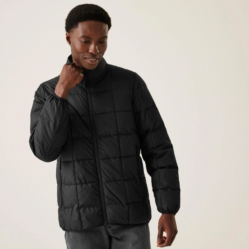Image of Regatta Mens Wilnor Full Zip Padded Jacket S - Chest 37-38' (94-96.5cm) Black RMN252-800-S