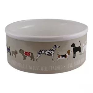 Image of Large Ceramic Dog Bowl, 20cm