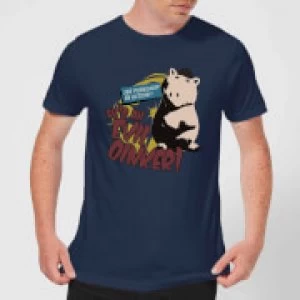 Image of Toy Story Evil Oinker Mens T-Shirt - Navy - XL