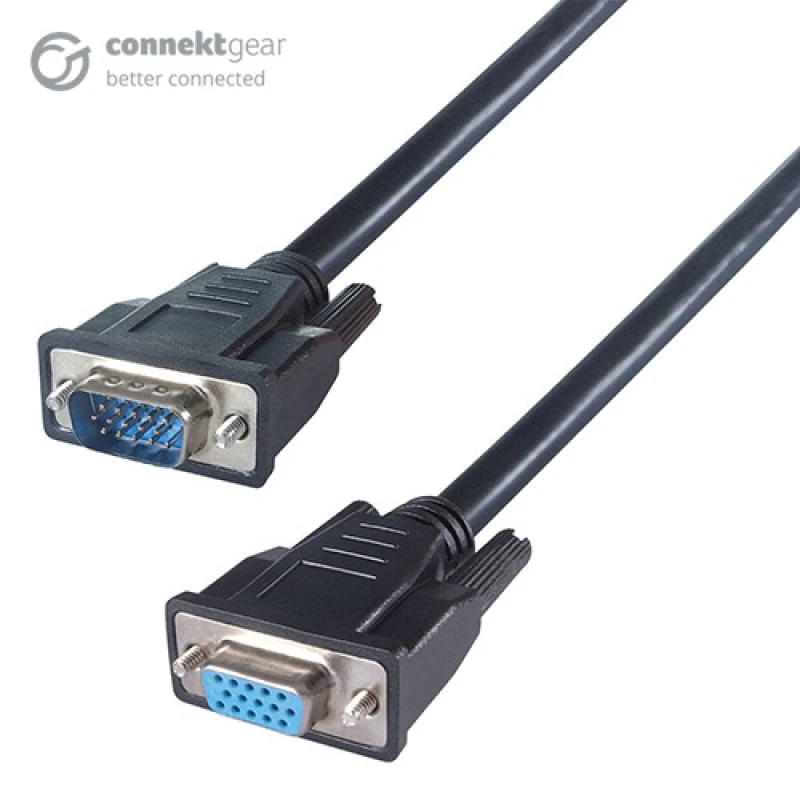 Image of connektgear 30m VGA Monitor Extension Cable - Male to Female - Fully W