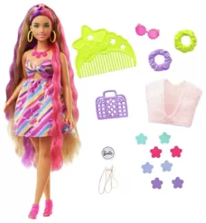 Image of Barbie Totally Hair Doll - Flower Theme - 29cm