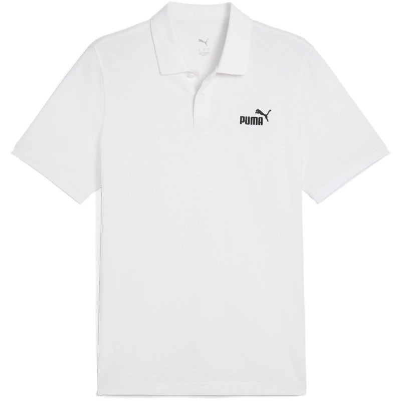 Image of Puma Mens No. 1 Pique Short-Sleeve Polo Shirt Black male S