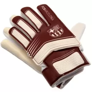 Image of FC Barcelona Youths Goalkeeper Gloves (One Size) (Red/White)