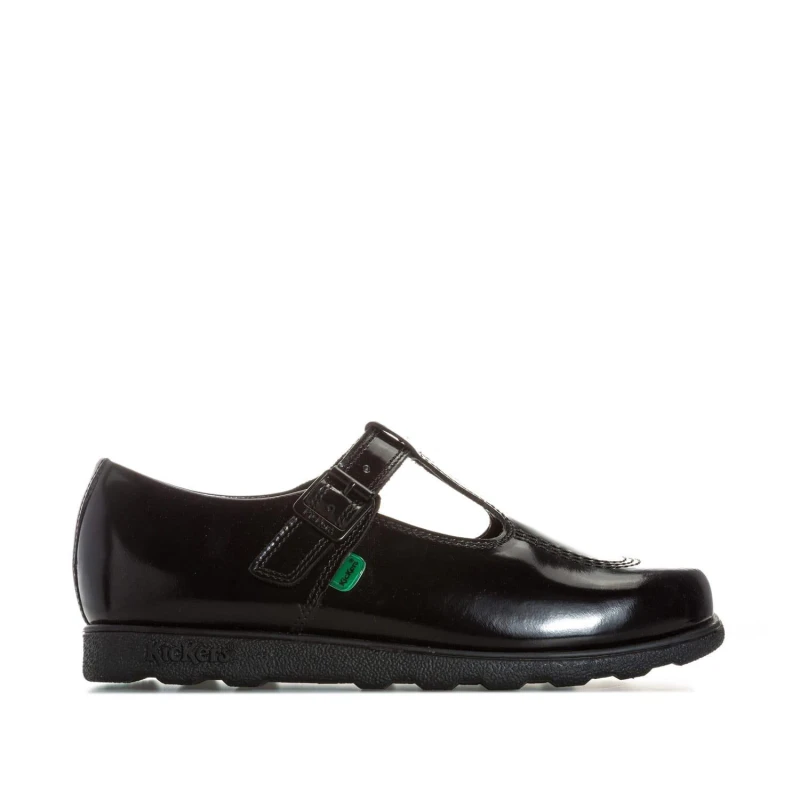 Image of Kickers Fragma T Patent Shoes - Black 5