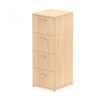 Image of Trexus 4 Drawer Filing Cabinet 500x600x1445mm Maple Ref I000254