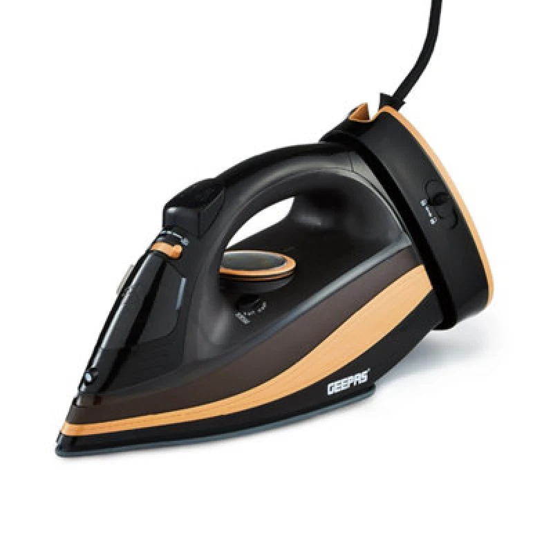 Image of Geepas 2 in 1 Cordless Steam Iron Temperature Control 2400W Brand Black