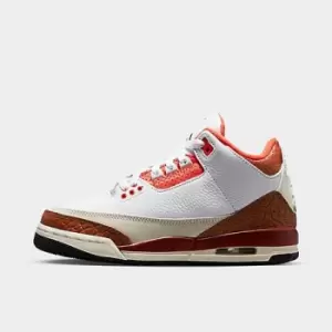 Image of Jordan Air Jordan 3 Retro Se (Gs), White/Black-Mars Stone-Team Orange, size: 4+, Unisex, Trainers, DV7028-108