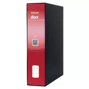 Image of Esselte DOX 2 Class Lever Arch File Foolscap Red - Outer carton of 6