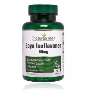 Image of Natures Aid Soya Isoflavones 50mg 90 Tablets