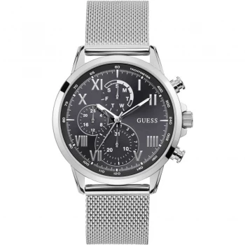 Image of Guess Black And Silver 'Porter' Watch - W1310G1