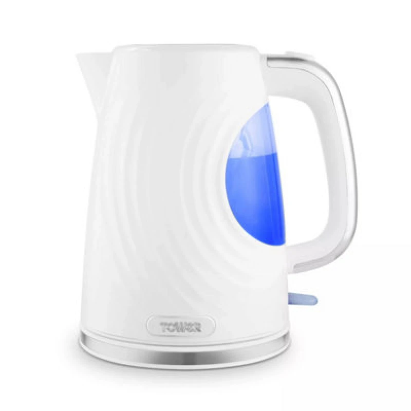 Image of Tower Tower 1.7L Kettle - Sonar, Viewing Window, White, T10083WHT White A Unisex 5056462387116