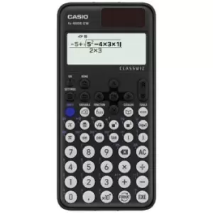 Image of Casio FX-85DE CW Engineering calculator Black Display (digits): 10 battery-powered, solar-powered (W x H x D) 77 x 10.7 x 162 mm