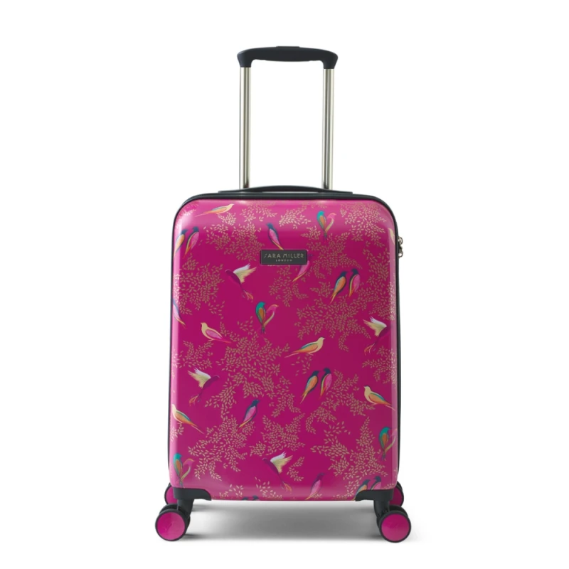 Image of Sara Miller Small Trolley Spinner Suitcase - Pink chelsea Small Trolley Spinner Suitcase - Pink chelsea - 54(h) x 36(w) x 20(d) cm - Chelsea Pink - Sm