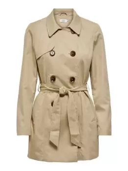 Image of ONLY Double Breasted Trenchcoat Women Beige