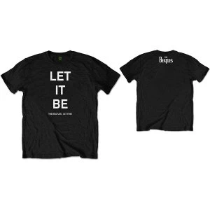 Image of The Beatles - Let It Be Unisex Medium T-Shirt - Black