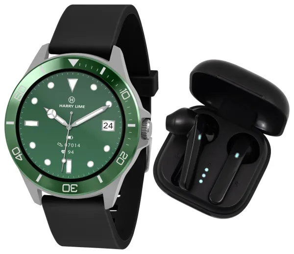 Image of Harry Lime Black Smartwatch and Earbud Set