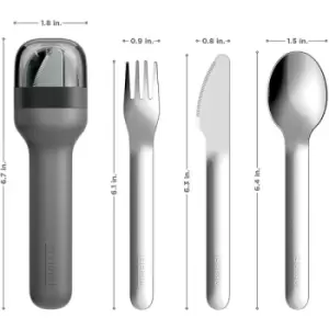 Image of Zoku Pocket Utensil Set Charcoal