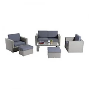 Image of Outsunny Rattan Sofa Set 841-147 Grey