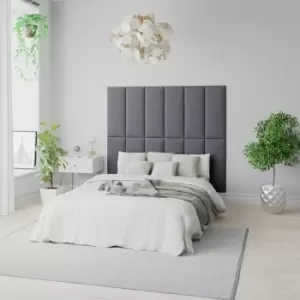 Image of Aspire Quinn Headboard Panels 4 Pack - Steel