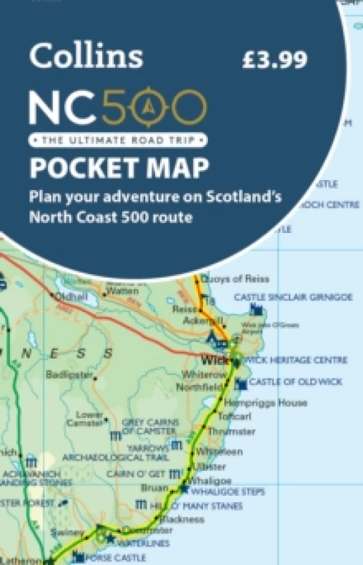 Image of NC500 Pocket Map : Plan Your Adventure on Scotlands North Coast 500 Route Official Map Sheet map, folded