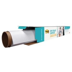 Image of Post-it Super Sticky Dry Erase Film Roll 15024x1021mm White DEF50X4-EU