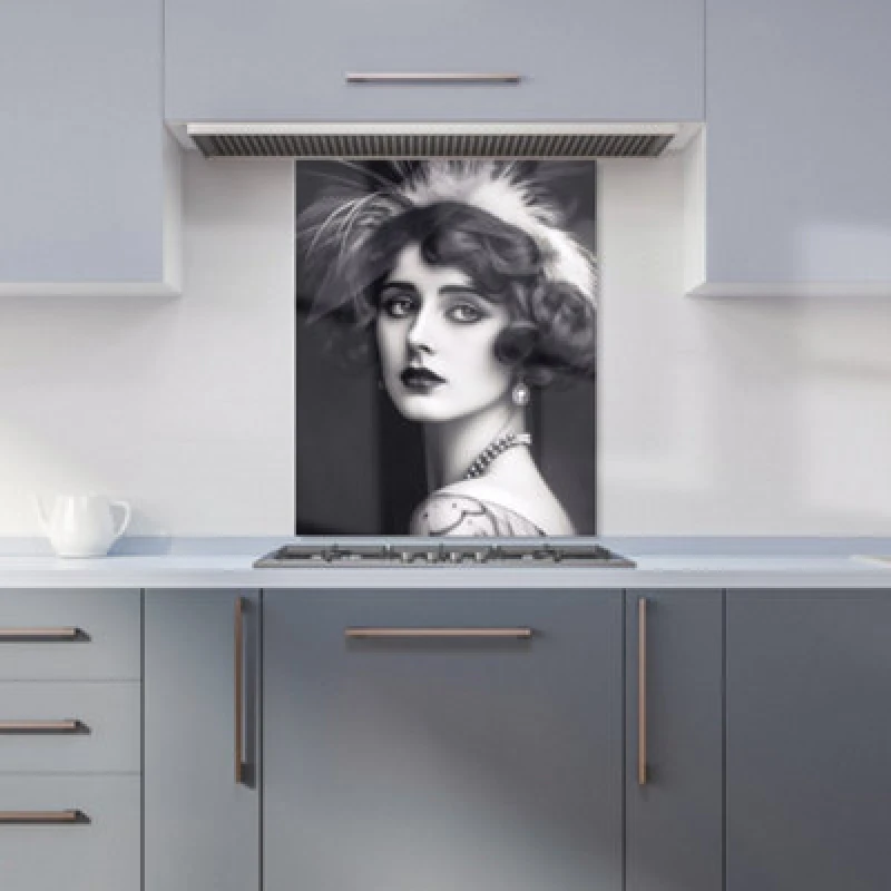 Image of Warren Reed Designer Glamorous Edwardian Showgirl Kitchen Splashback