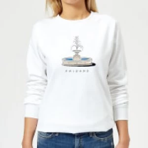 Image of Friends Fountain Womens Sweatshirt - White - M