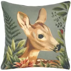 Image of Forest Fawn Cushion Grey / 43 x 43cm / Cover Only
