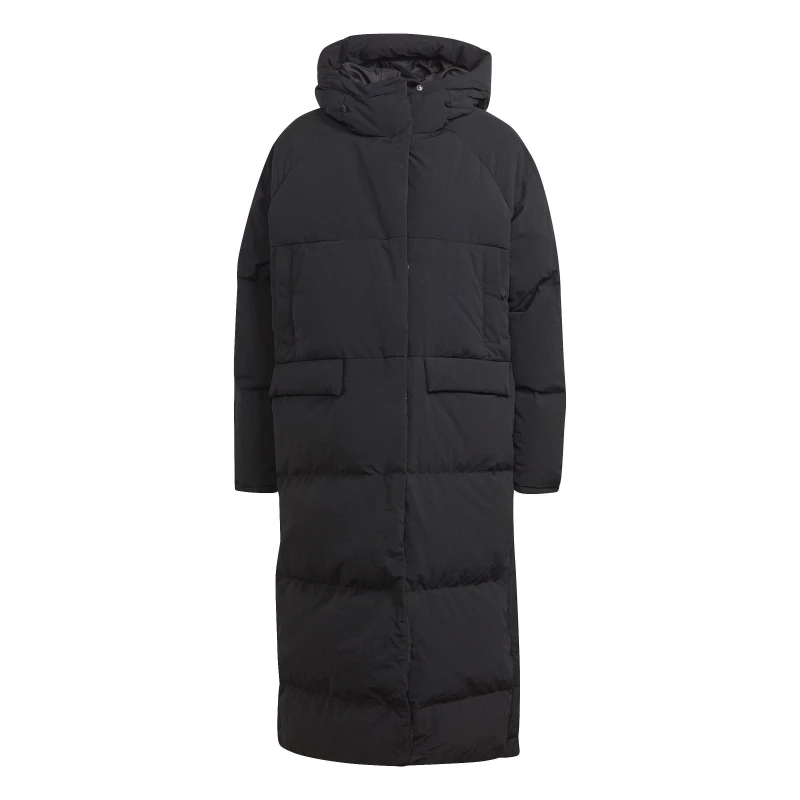 Image of adidas Womens Big Baffle Down Jacket Black female 12 (M)