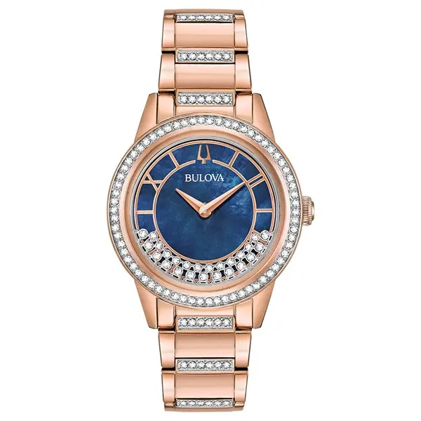 Image of Bulova 98L247 Rose Gold Plated Bracelet Watch - W83171
