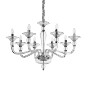Image of Danieli 8 Light Pendant Light Trasparent, E14