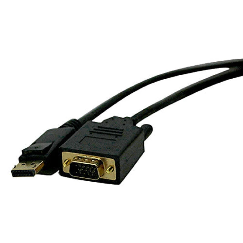 Image of Cablenet Cablenet 2m DisplayPort 1.2 Male - SVGA HD15 Male 1080i Black PVC Cable 32-2152