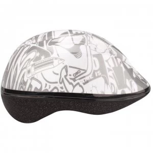 Image of Avento Print Cycling Helmet Junior - White/Grey