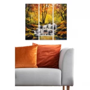 Image of MDF189204245 Multicolor Decorative MDF Painting (3 Pieces)
