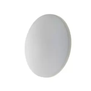 Image of Amon Outdoor Integrated LED Aluminum Flush Wall Lamp, White Matt, IP54, 4000K