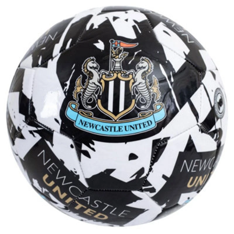 Image of Newcastle United Fc Graffiti Football Black/white/blue/gold (5)