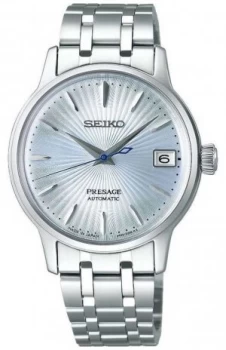 Image of Seiko Presage Womens Stainless Steel Bracelet Blue Watch