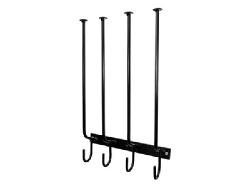 Image of Garden Pride Wall Mounted Wellington Boot Rack - 2 Pair With Hooks