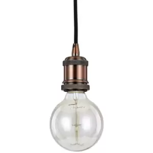Image of Ideal Lux - Frida Metal Copper Pendant 1 bulb 30cm