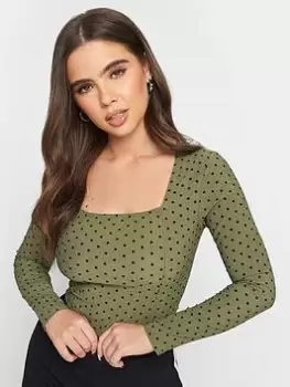 Image of PixieGirl Petite 2pk Spot Top - Black, Size 8, Women