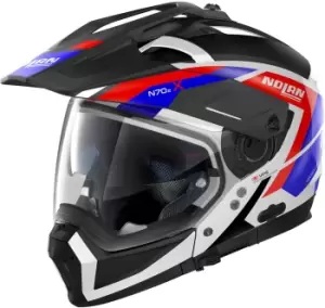 Image of Nolan N70-2 X Grandes Alpes N-Com Helmet, black-red-blue Size M black-red-blue, Size M
