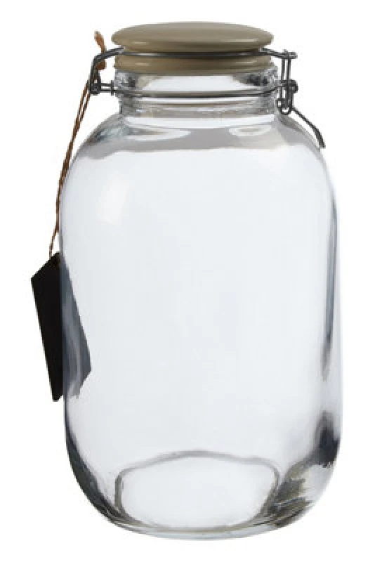 Image of Premier Housewares Grocer Large Storage Jar Clear