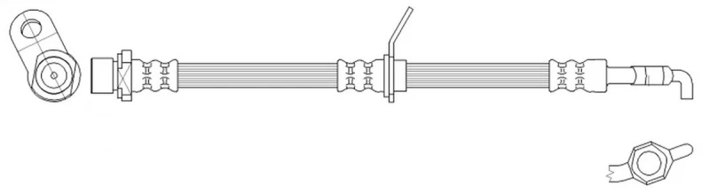 Image of Bosch 1987481634 BH1518 Brake Hose Bosch-1987481634