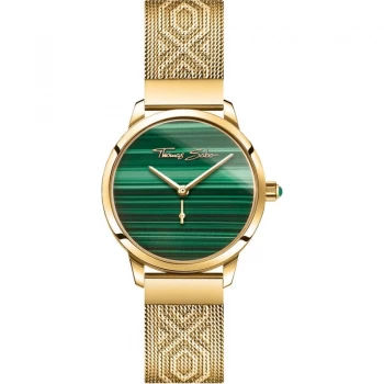 Image of Thomas Sabo Malachite Stone Glam & Soul Watch