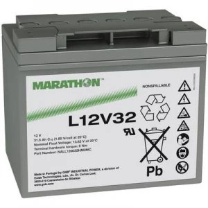 Image of VRLA 12 V 31.5 Ah GNB Marathon L12V32 NALL120032HM