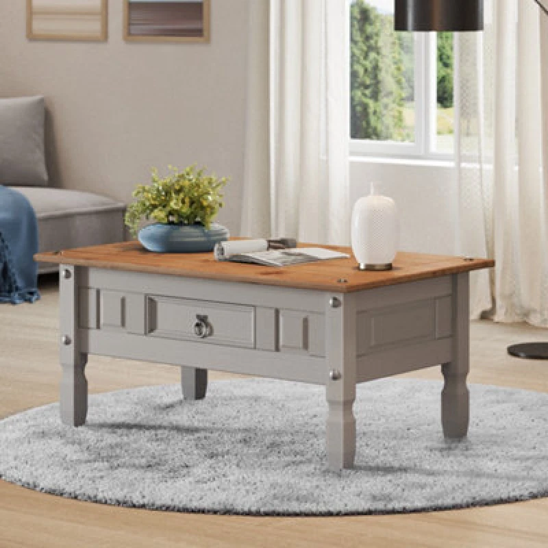 Image of MERCERS FURNITURE Corona Grey Wax Coffee Table 5060335867704
