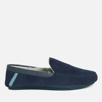 Image of Ted Baker Mens Valant Suede Mocassin Slippers - Navy - UK 8